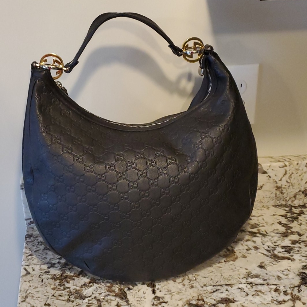 Gucci GG Twin Leather Hobo Bag